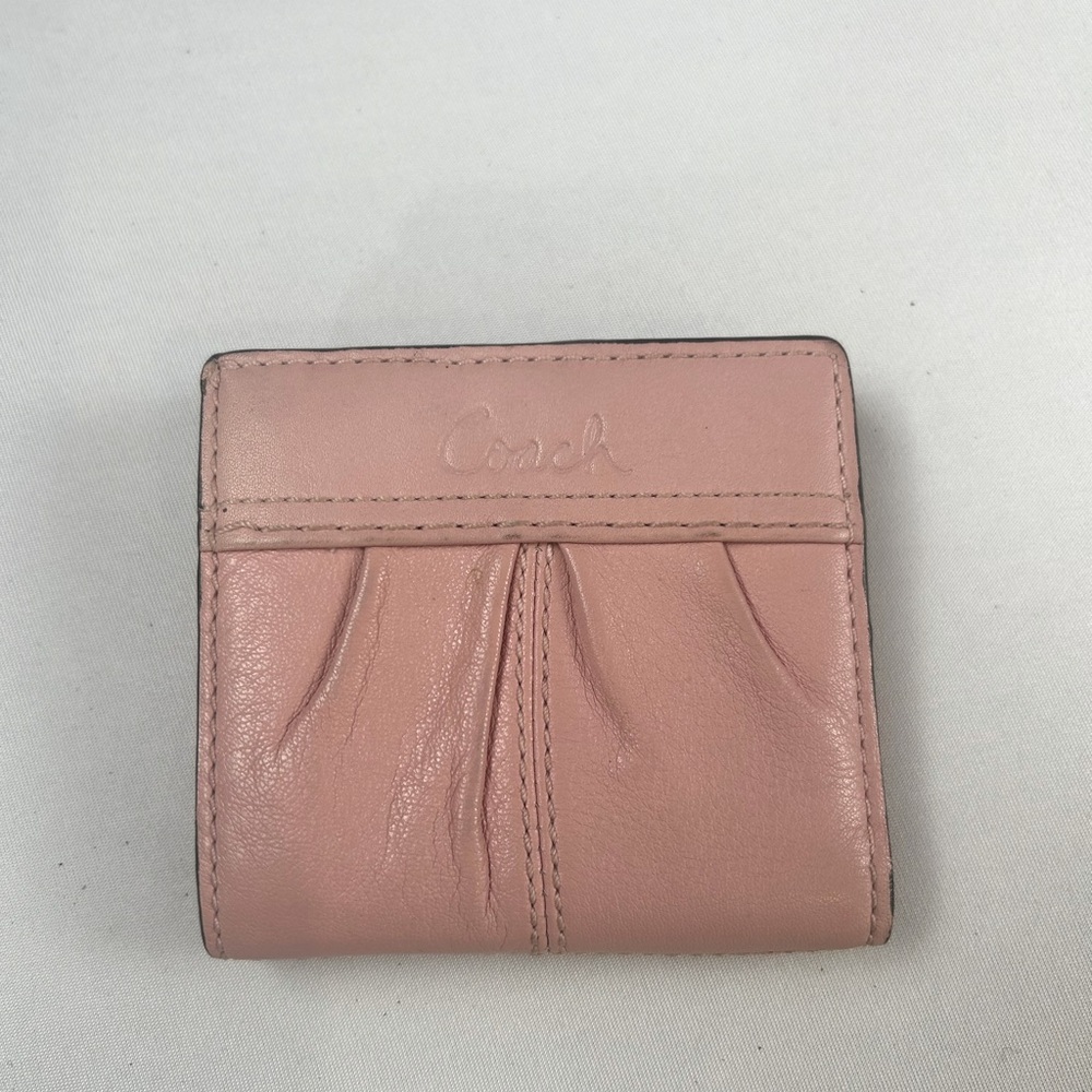 Coach Soho Mini Pink Leather Wallet - Gem